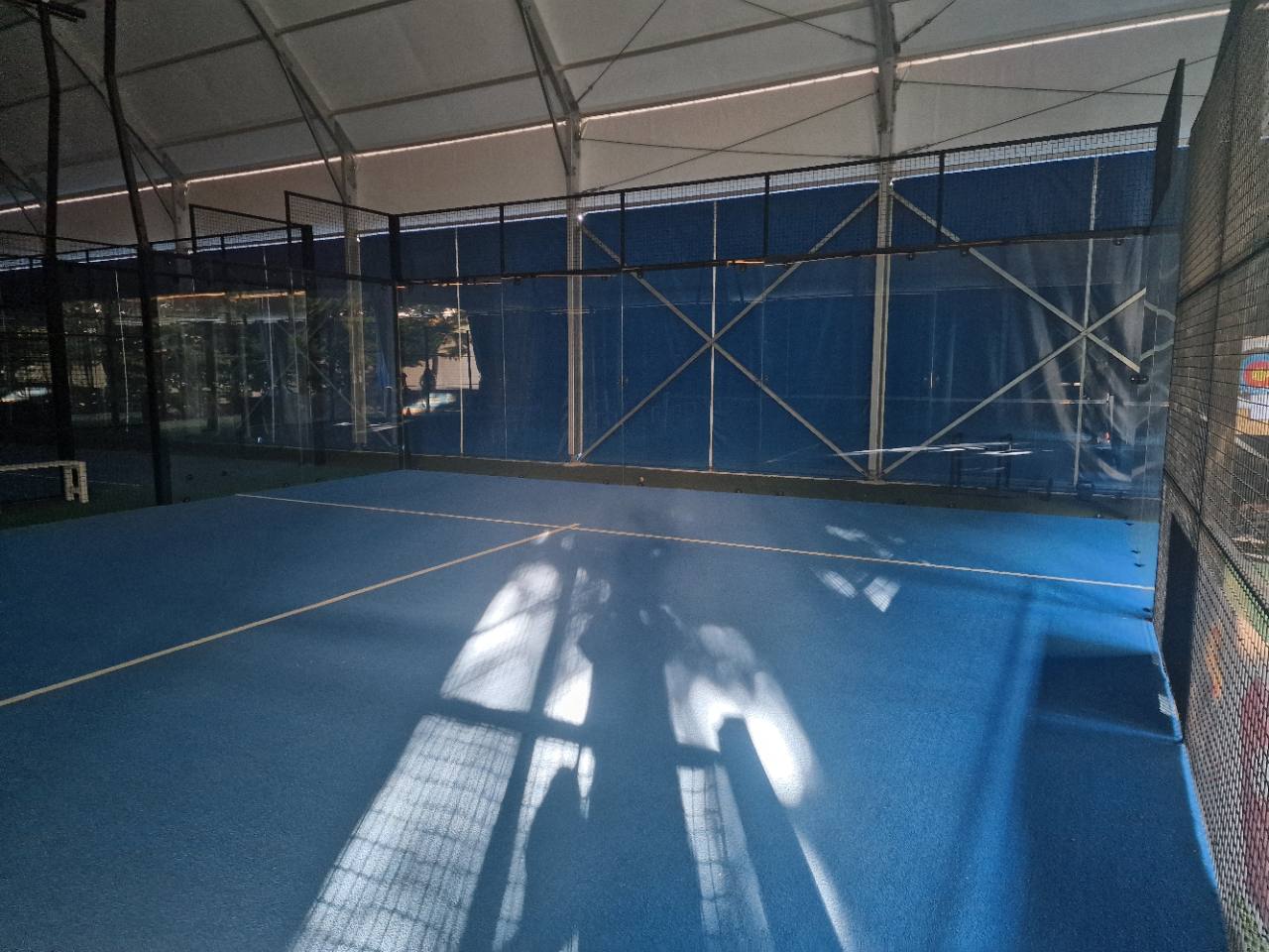 Campo coperto di Terrarossa, fotografia della struttura senza tatami